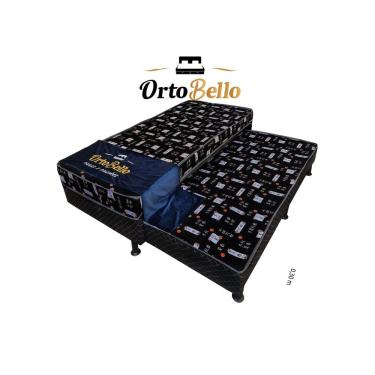 Imagem de Cama Box Solteiro Com Auxiliar Conjugado Black Espuma D23 - Ortobello