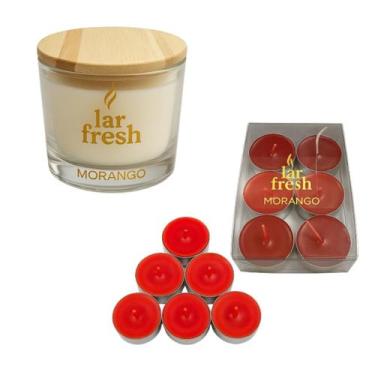 Imagem de Kit Velas Aromáticas Doce Amor Love Dia dos Namorados - 1 vela + 6 min