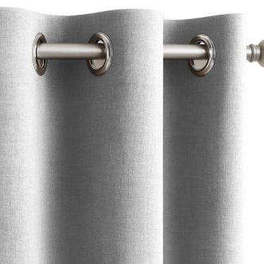 Imagem de Cortina Rústica Natural De Linho Texturizado 3,00m x 1,60m Para Sala E