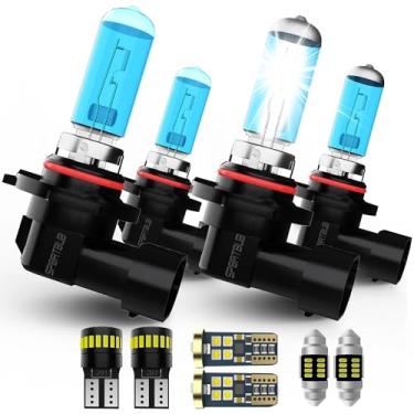 Imagem de SPBRTBUB Kit De Lâmpadas Farol Interno Para Toyota Corolla 2004-2013, Conjunto Alto E Baixo + Pacote Luzes Placa, Com 10