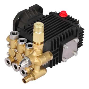 Imagem de Fenteer Conjunto de cabeça de bomba de 220 V, acessório para máquina de lavar carro, bomba de pressão prática de latão, eixo de 3/4 de polegada para limpeza