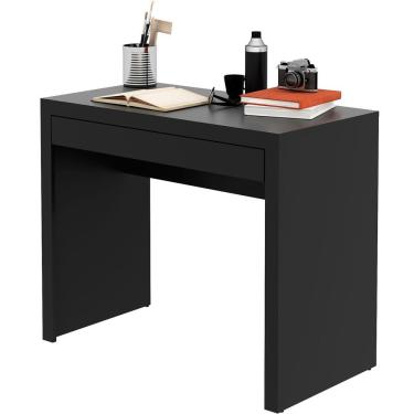 Imagem de Escrivaninha Mesa De Escritório 90 Cm 1 Gaveta Preto