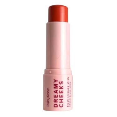Imagem de Blush Em Bastão Stick Dreamy Cheeks Ruby Rose Cremoso Facial Acabamento Natural - Solar Orange