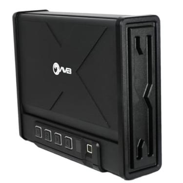 Imagem de Cofre de Segurança AVB, Biométrico e Sequencial, 34 x 26 x 8 cm, Com Revestimento em Aço, Preto