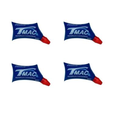 Imagem de Kit 4 Graxa Branca Lubrificante Corrente Relação Moto 