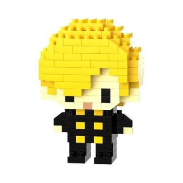 Imagem de Blocos De Montar Mini Anime Desenho Animado Fofo 28 Estilos Pequenas P