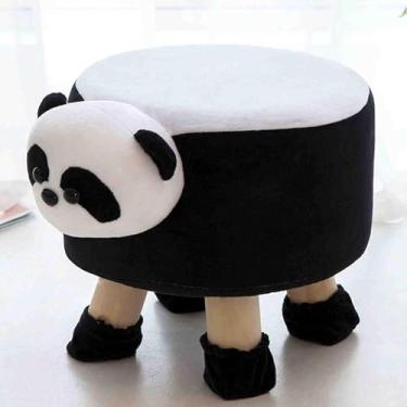 Imagem de Desenho Animado Animal Sofá Banquinho, Multifuncional Banquinho De Madeira Maciça Banquinho De Dinossauro Banquinho Baixo Troca De Sapato Banco Sofá Banquinho Banquinho, Sand, 28 * 28 * 26Cm