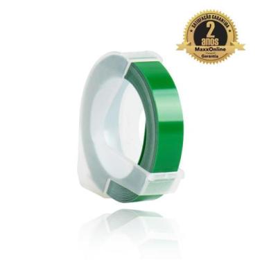 Imagem de Fita Vinílica Compatível Dymo Rotulador Manual 3D735 Verde 12mm - Gené