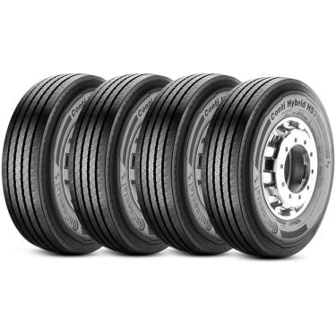 Imagem de Kit 4 Pneu Continental 295/80r22.5 152/148m Conti Hybrid Hs3