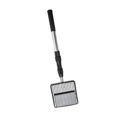 Imagem de Generic Pá de metal para cocô de galinha, pá de aço inoxidável para peneirar areia de galinheiro, para fazenda, Pá Oca