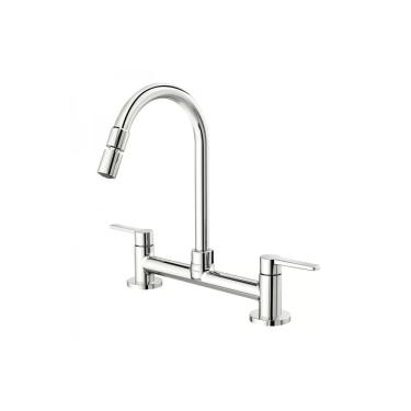 Imagem de Torneira Misturador Cozinha Gali De Mesa Cromado Polido 801106