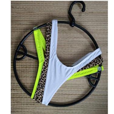 Imagem de Calcinhas Micro Sexy Shop Com Fechos Nas Laterais Kit Com 3 Peças Bm B