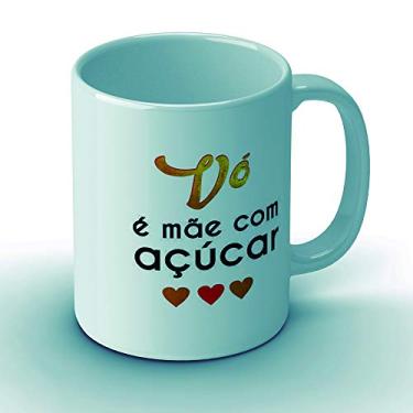 Imagem de Caneca de Porcelana Vovó é mãe com açucar