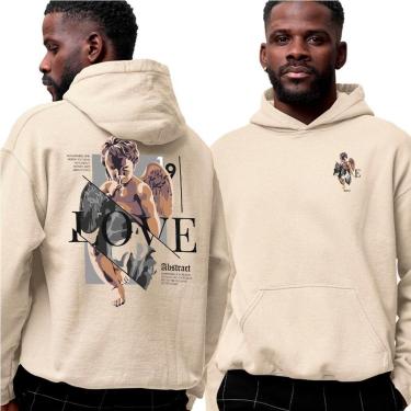 Imagem de Blusa De Frio Moletom‎ Angel Sometime Love Needs Abstract-Unissex