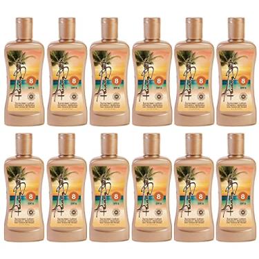 Imagem de Panama Jack Loção bronzeadora solar – FPS 8, PABA, parabenos, sem glúten e crueldade, fórmula hidratante antioxidante, 15 ml (pacote com 12)