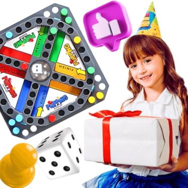Imagem de Jogo Popping Movers para Casais Amigos Crianças adultos 2 4 jogadores tabuleiro Estratégia humor Corrida com Pinos Coloridos dado 6 lados menino menina 5 anos presente dia das crianças
