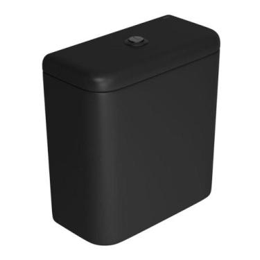 Imagem de Caixa Acoplada Monocromática com Acionamento Duo Ébano Fosco Deca - DE