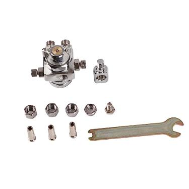 Imagem de Mini Pulverizador Automático de Tinta, Pistola de Pulverização de Aço Inoxidável para Jardim St-6, Ventilador e Círculo, Pressão de Ar de Spray de 0,3mpa, Distância de (2mm/0,08in)