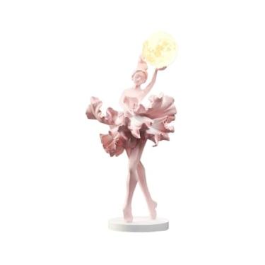 Imagem de Enfeites de mesa de luxo para meninas, luz noturna para sala de estar, quarto, decoração para hall de entrada Arte Decorativa