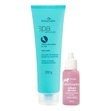 Imagem de Creme Spa para os Pés + Loção Dermopés Milagre Dos Pés Trata e Afina A