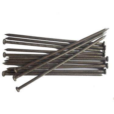 Imagem de WOCHOLL Estacas de fixação para bordas de paisagem de metal, 25,4 cm de comprimento, 50 unidades, para estacas de relva artificiais, bordas paver, barreira de erva daninha, madeira, carpintaria, barraca e mais