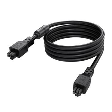 Imagem de BIQU Panda AMS/2 Pro Cabo de extensão de 6 pinos 1,5 m, compatível apenas com impressoras 3D Bambu-Lab P1P/P1S/X1C/H2D (não para A1/A1 Mini), cabo de alta durabilidade macho para macho com filtro de