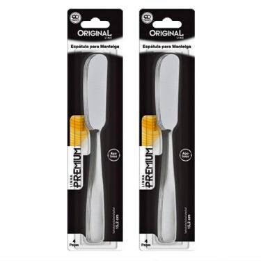 Imagem de jogo de espátulas para manteiga creme requeijão geleia 8un - Original