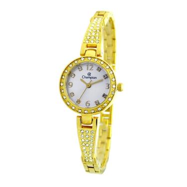 Imagem de Relógio CHAMPION feminino analógico dourado pequeno CF25447H
