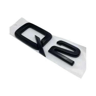 Imagem de Letras E Números Cromados 3D Pretos, Adesivo/emblema Para Porta-malas 