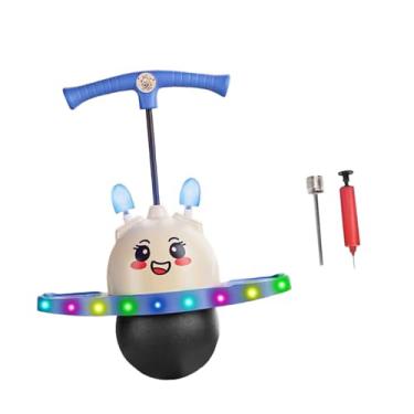 Imagem de simhoa Pogo Jump Ball com alça ajustável, brinquedo de salto em altura, prancha de equilíbrio para playground, presentes para crianças, jardim de infância, Azul