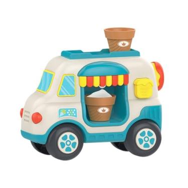 Imagem de JunZheHub Máquina de Fazer Bolhas para a Hora Do Banho, Dispositivo para Banheira de Espuma com Casquinhas de Sorvete para Crianças, Azul