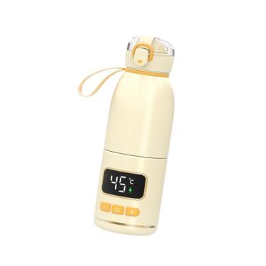 Imagem de Esquirla Aquecedor de mamadeiras portátil, copo térmico destacável, aquecimento rápido, 450ml, chaleira elétrica com isolamento térmico para viagens em