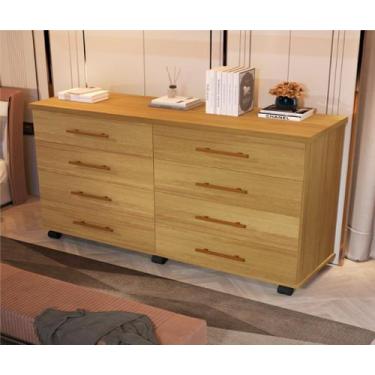 Imagem de Cômoda 8 Gavetas Primus Jade - Cor Mel