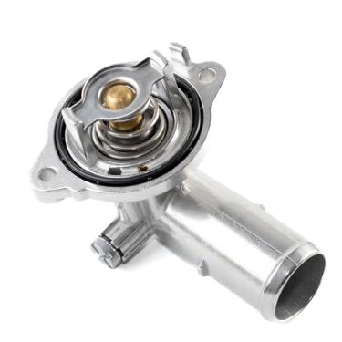 Imagem de Carcaça de termostato de alumínio compatível com Maserati Ghibli 2014-2022, Maserati Levante 2017-2022, Maserati Quattroporte 3.0L V6 2014-2022 Substituição para 323056, 330424