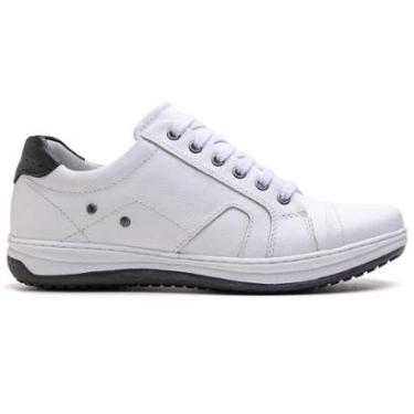 Imagem de Sapatênis Masculino Ultra Comfort em Couro Branco-Masculino