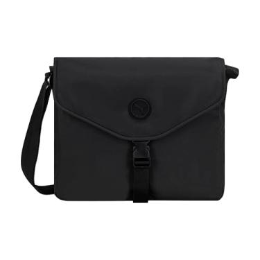 Imagem de PUMA Bolsa transversal Transit, nylon leve para uso diário, com alça ajustável, preta