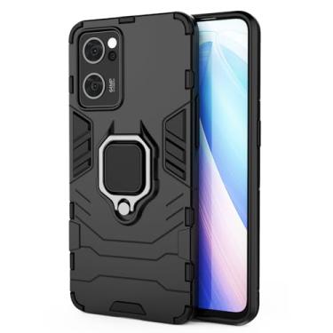 Imagem de SORAKA Capa para OPPO Find X5 Lite 5G com suporte para anel Capa Slim Fit de TPU macio Capa OPPO Find X5 Lite 5G com placa de metal para suporte magnético de telefone para carro