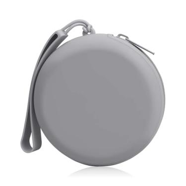 Imagem de Woyinger Adequado para estojo de carregamento de AirPods, organizador Tech Pouch para acessórios com gerenciamento de cabos, capa de fone de ouvido e compartimento de porta-moedas para viagens, cinza