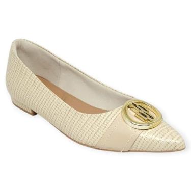 Imagem de Sapatilha Usaflex em Couro AD3127 - Vanilla - 35