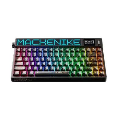 Imagem de Teclado Mecânico Sem Fio Gamer Machenike KT84 Pro, Gasket, RGB, Switch