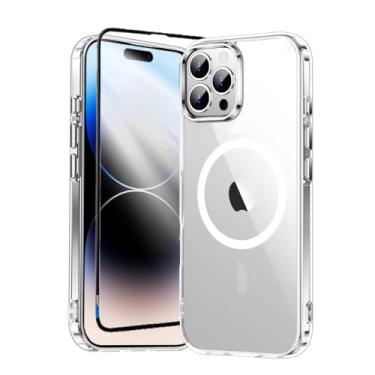 Imagem de Capa Capinha Case Magnética Carregamento por Indução E Película de Vidro 3d Para iPhone (iPhone 14 Pro)