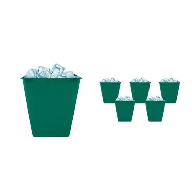 Imagem de Kit 6 Balde Gelo Verde 2,6L Plástico Premium
