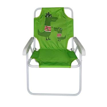 Imagem de Cadeira De Praia Infantil Jacaré De Oxford 53Cm X 25Cm X30Cm - Summer