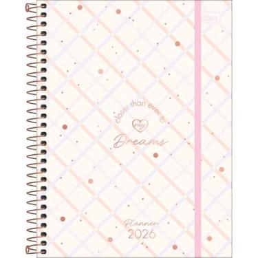 Imagem de Planner Espiral Soho 90G 17,7 x 24 CM TILIBRA - 2026 (Closer Than Evert - Xadrez)