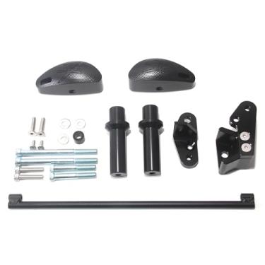 Imagem de Arashi Não Corte CNC Moldura Sliders Crash Pads para Suzuki Hayabusa Gen 2 GSXR1300R 2008-2020, Preto