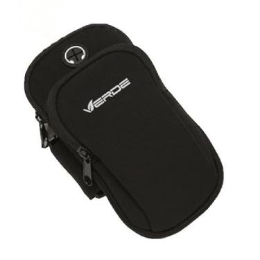 Imagem de Braçadeira Esportiva para Celular até 6.5" - Bolsa de Braço Ajustável, Antissuor e com Porta Fones para Corrida e Academia (Preto BB-02)