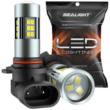 Imagem de Kit Xenon Lâmpadas LED Branca 15000 Lumens 6000K, H10, 9145, 9140, 9045, 9040, 2 Peças, SEALIGHT 8542083631, Preto