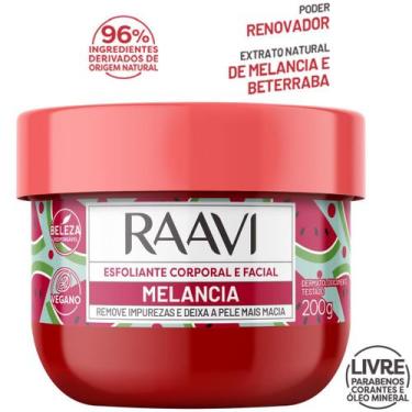 Imagem de Creme Esfoliante Facial e Corporal Melancia Raavi 200g