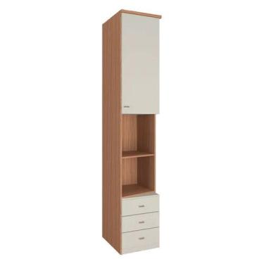 Imagem de Modulo Lateral 1 Porta 3 Gavetas 44,3cm Setiba Plus Rimo Carvalho/Palh