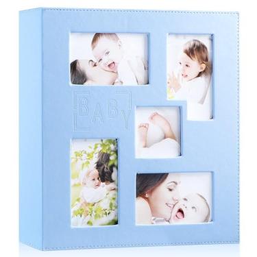 Imagem de Álbum de fotos Ywlake Baby 4x6 500 Pocket Pictures Blue